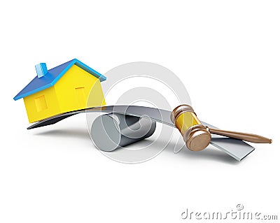 Confiscation of homes, seizure Stock Photo