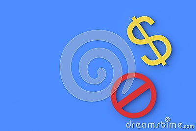 Confiscation of money. Bank account arrest. Ban on money transfers Stock Photo