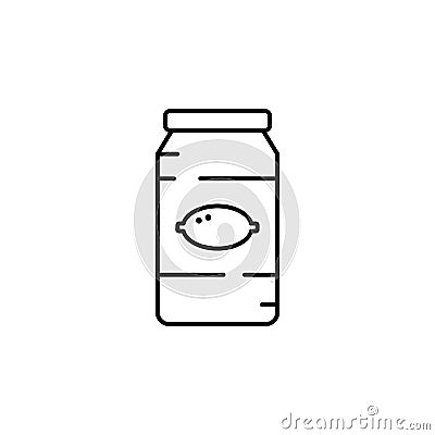 confiture, food preservation icon. Element of Pakistan culture for mobile concept and web apps illustration. Thin line icon for Cartoon Illustration