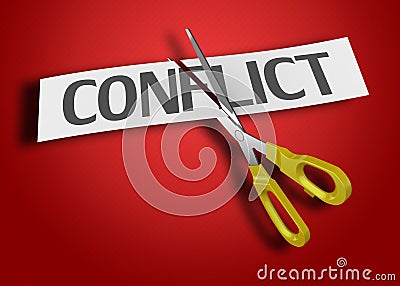 Conflict concept Stock Photo