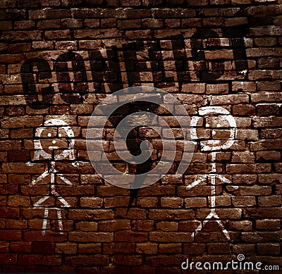 Conflict couple concept Stock Photo