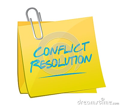 conflict resolution memo post illustration design Cartoon Illustration