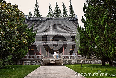 Confucian Temple or Kongmiao at Jiading, Shanghai, China Editorial Stock Photo