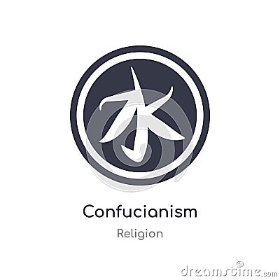 confucianism icon. isolated confucianism icon vector illustration from religion collection. editable sing symbol can be use for Vector Illustration