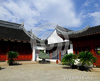 Confucious temple buildings Stock Photo