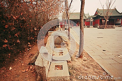 Confucious& x27;temple in Zhengzhou Stock Photo