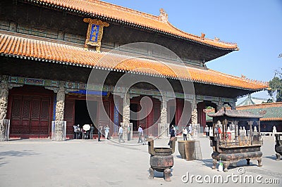 Confucius Temple in Qufu Editorial Stock Photo