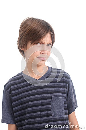 Confused boy Stock Photo