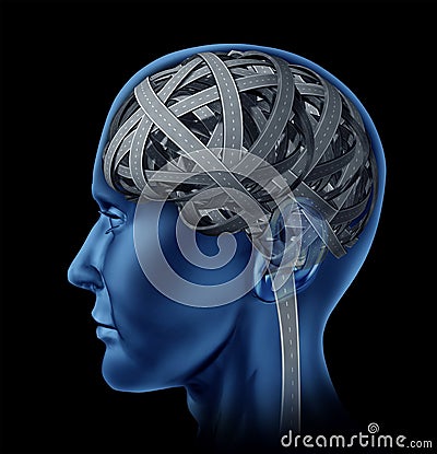 Confused Human Intelligence Stock Photo