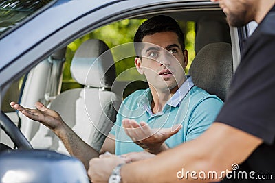 Confused young man Stock Photo