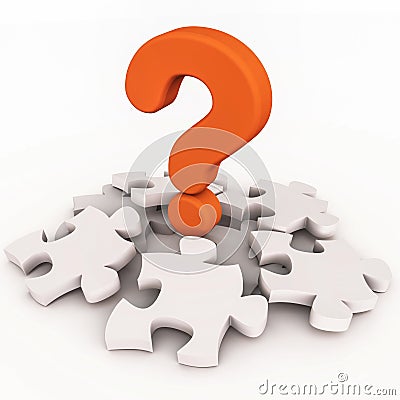 Confusion in puzzle Stock Photo