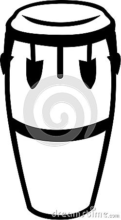 Conga drum music Vector Illustration