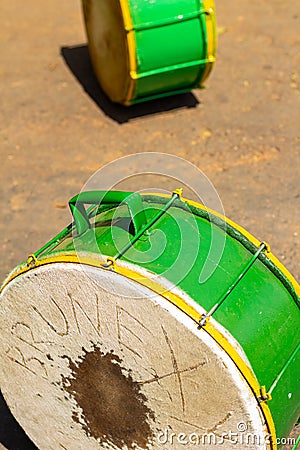 Congadas, an Afro-Brazilian cultural and religious manifestation. Editorial Stock Photo