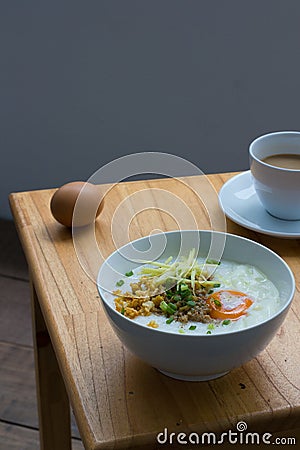 Congee of traditional food Chinese style Stock Photo