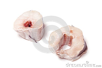 Conger eel fish steaks Stock Photo