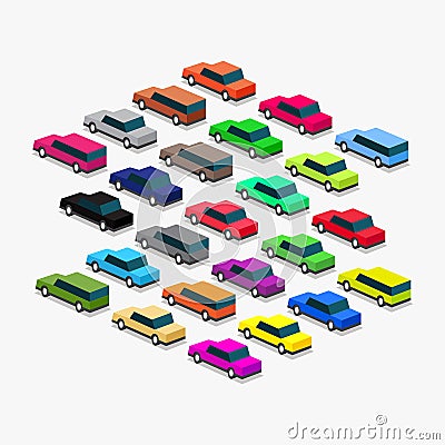 Congestion in the big city Vector Illustration