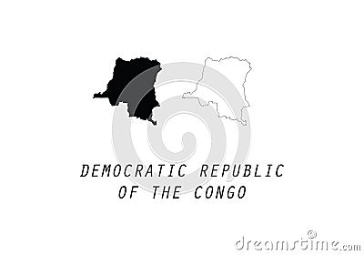 Congo democratic republic of Vector Illustration