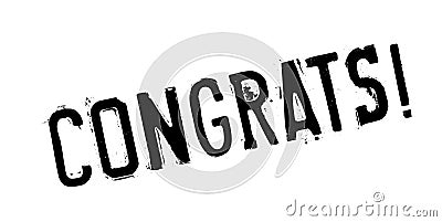 Congrats rubber stamp Vector Illustration