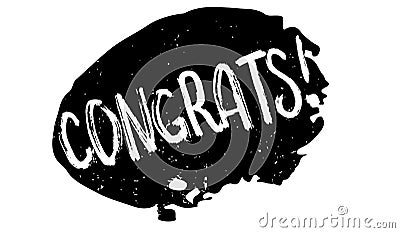 Congrats rubber stamp Vector Illustration