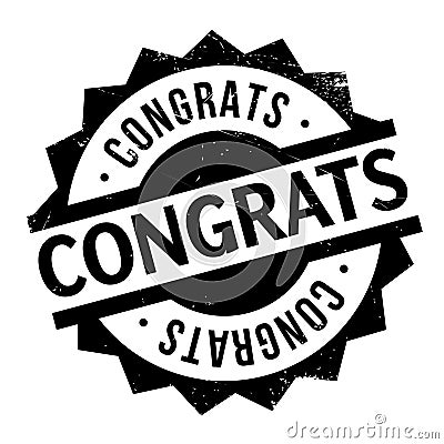 Congrats rubber stamp Vector Illustration