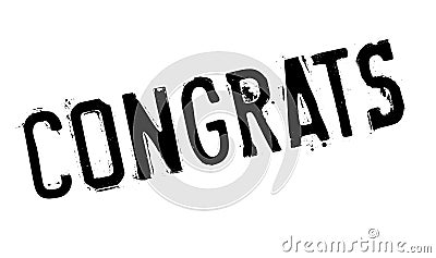 Congrats rubber stamp Vector Illustration