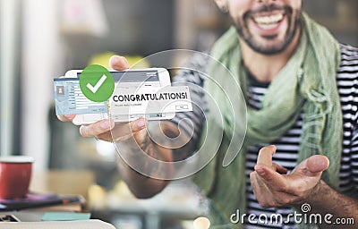 Congratulation Achievement Admiration Victory Concept Stock Photo