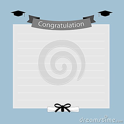 Congratulation graduation banner Stock Photo