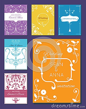 Congratulation graduation invintation anniversary paper layout Vector Illustration