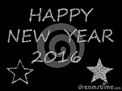 Congratulation Happy New Year 2016 Stock Photo