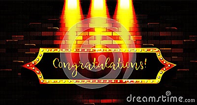 Congratulations. Calligraphy lettering Stock Photo