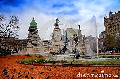 Congress building in Buenos Aires Stock Photo