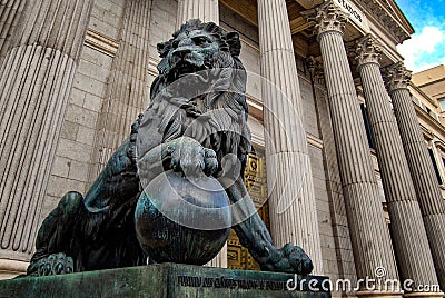 Congress of the deputies of Spain. Stock Photo