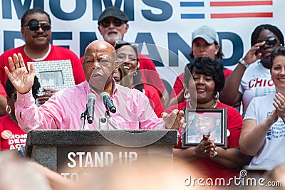 Congressman John Lewis Speaks At An Anti NRA Rally Editorial Stock Photo