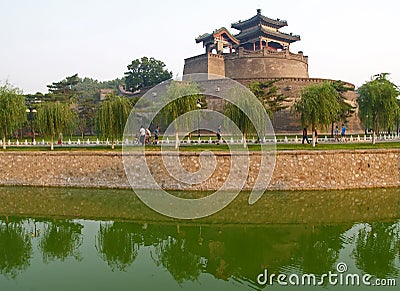 CongTai Park in historical city Handan China Stock Photo