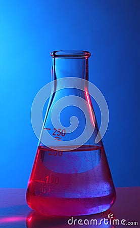 Conic flask Stock Photo