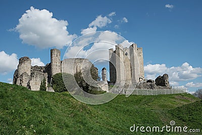 Conisbrough Castle in South Yorkshire Stock Photo