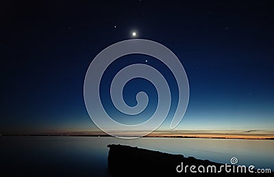 Planet Conjunction Stock Photo