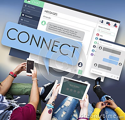 Connect Connection Access Network Join Link Concept Stock Photo