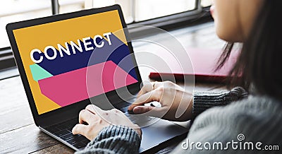 Connect Connection Contact Join Network Social Concept Stock Photo