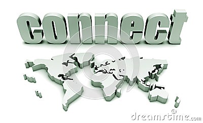 Connect Globally Stock Photo