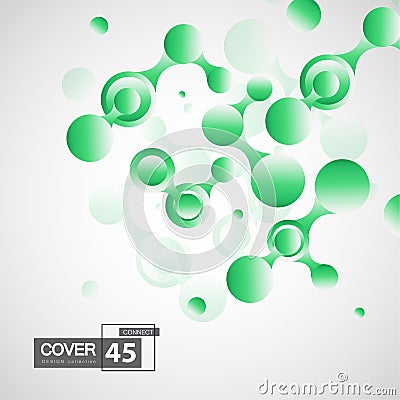 Connect network line. Vector node background. Abstract technology data concept. Stock Photo