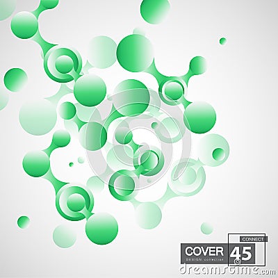 Connect network line. Vector node background. Abstract technology data concept. Stock Photo