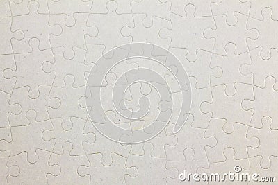 Connected blank jigsaw puzzle pieces as background Stock Photo