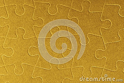 Connected blank jigsaw puzzle pieces as background Stock Photo