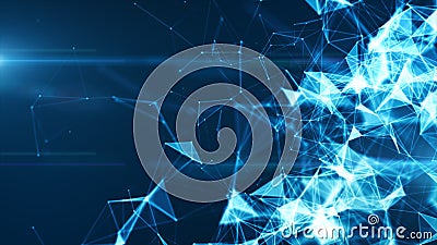 Connected Digital Network Internet background Stock Photo