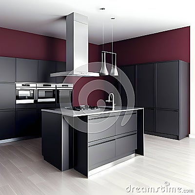 Connected Kitchen: Elevate Your Culinary Experience with Advanced Technology Stock Photo