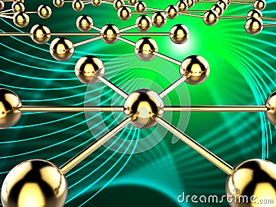 Connected Network Indicates Global Communications And Computer Stock Photo