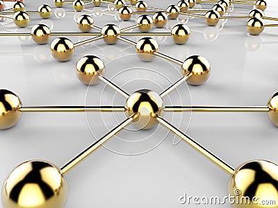 Connected Network Indicates Web Connectivity And Communicate Stock Photo