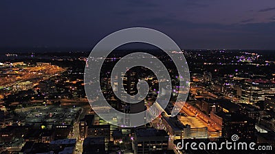 Connecticut New Haven notte aerea 4K del luglio 2017 ispira 2 Connecticut New Haven notte aerea 4K del luglio 2017 ispira 2