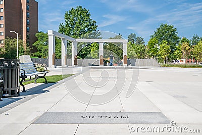 Connecticut Veterans Monument Editorial Stock Photo